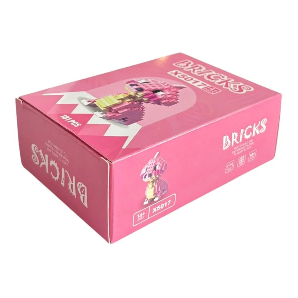 BRICKS X5017 Pink Dinosaur Figure 181 pcs Building Set